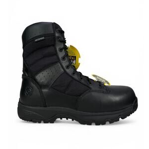 Original SWAT Metro‎ 9 Tactical Boot Mens 12 Comp Toe Black Leather Side Zip WP